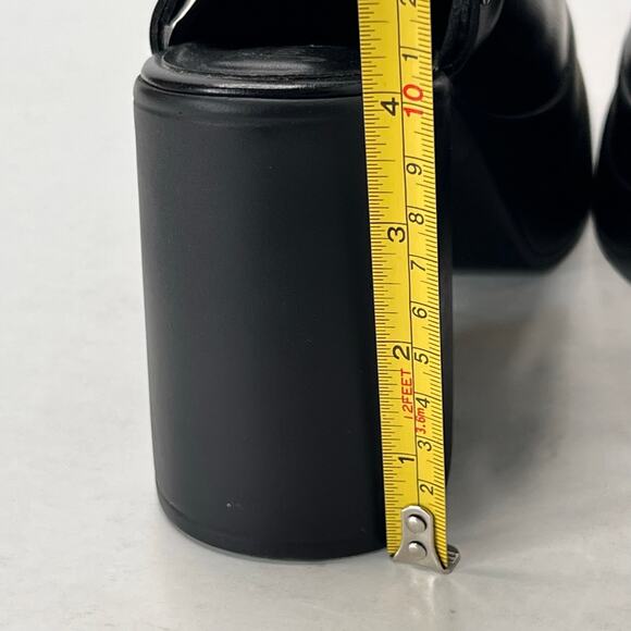 Free People Hybrid Leather Harness Booties Slingback Platform Black Women's 6.5 - Picture 8 of 11